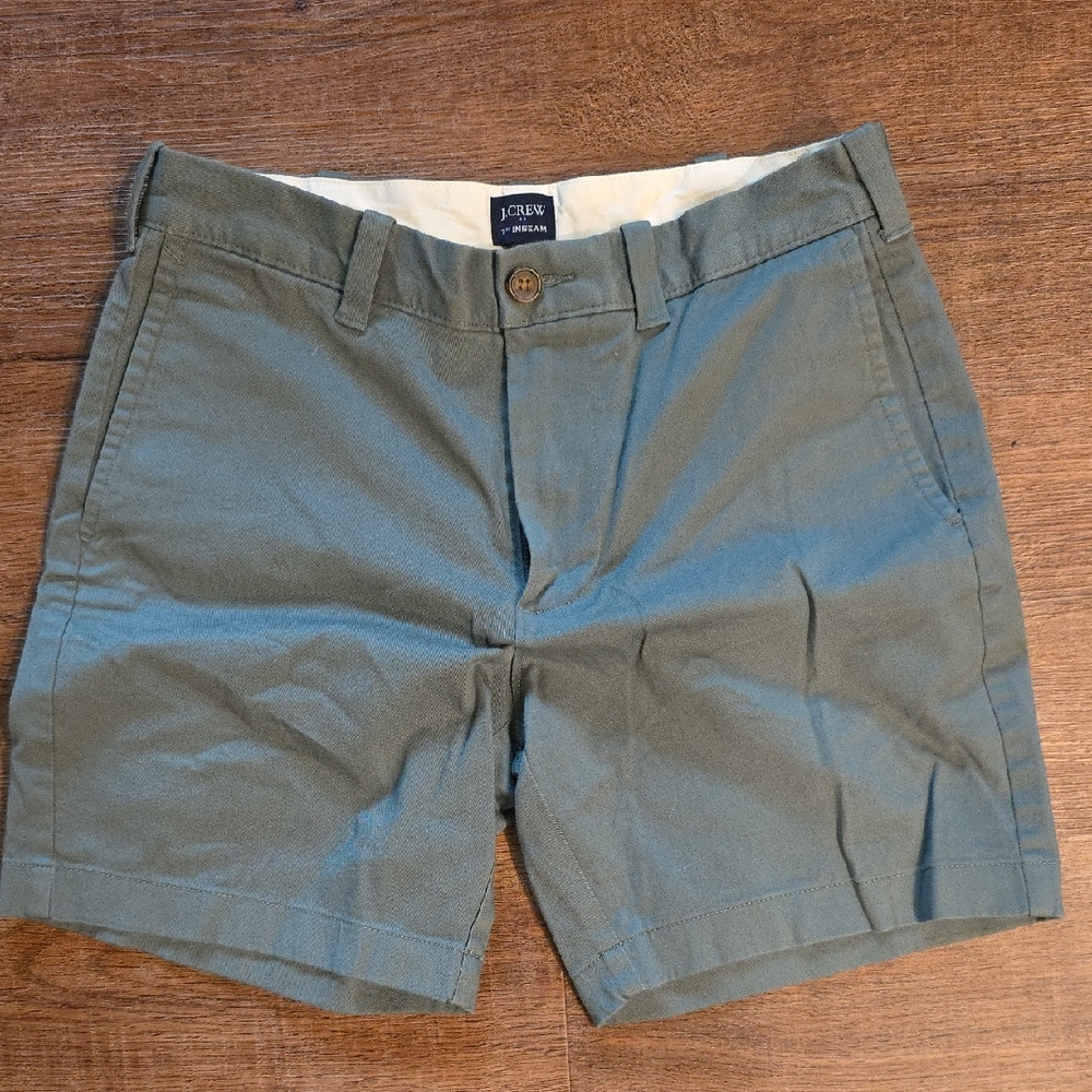 J. Crew Teal Khaki Shorts 5" Men's 30